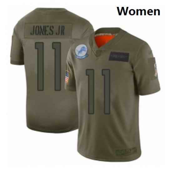 Womens Detroit Lions 11 Marvin Jones Jr Limited Camo 2019 Salute to Service Football Jersey